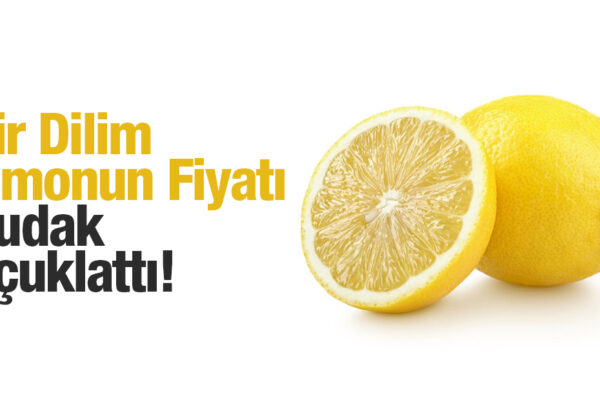 Bir Dilim Limonun Fiyatı Dudak Uçuklattı!